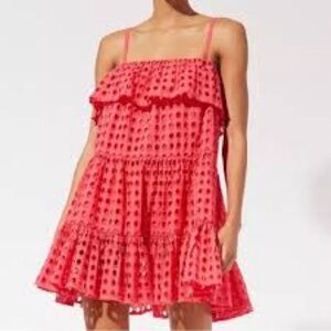 Solid & Striped Nyla Eyelet Pink Dress NWOT